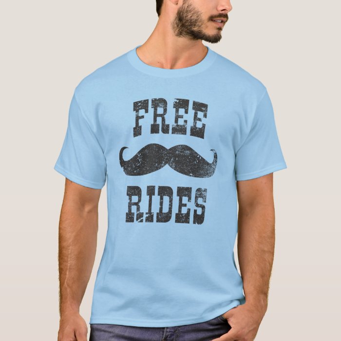 free mustache rides shirt