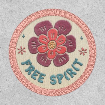 Vintage Free Spirit Floral 1960s And 1970s Patch by dulceevents at Zazzle