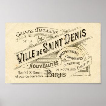 Vintage French Advertisement 2 Poster by EnKore at Zazzle