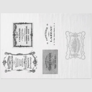 Vintage French Advertisement Decoupage Paper