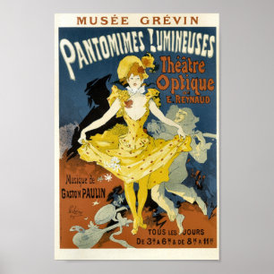 Vintage French Advertising Pantomimes Lumineuses Poster