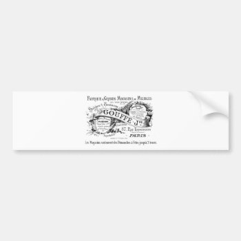 Vintage French Advertising Typography Bumper Sticker by VintageImagesOnline at Zazzle