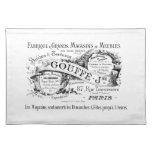 Vintage French Advertising Typography Placemat at Zazzle