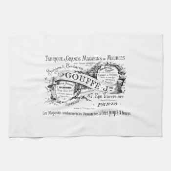 Vintage French Advertising Typography Towel by VintageImagesOnline at Zazzle