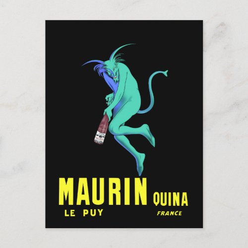 Vintage French Alcohol Advertisement Postcard