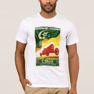 Vintage French Algerian Auto Race Ad T-Shirt