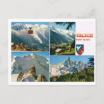 Vintage French Alps, Chamonix Multiview Postcard at Zazzle