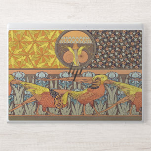 Vintage French Art Nouveau Nature Bird Pattern HP Laptop Skin