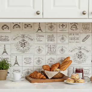 Vintage french bakery sign ceramic tile