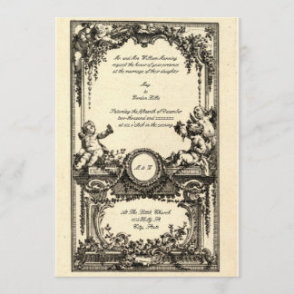 Vintage French Baroque Rococo Wedding Invitations