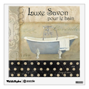 Vintage French Bath Wall Sticker