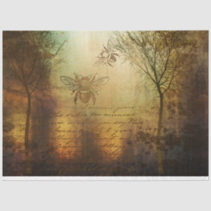 Vintage French Bee in The woods Tissue Paper 20x30