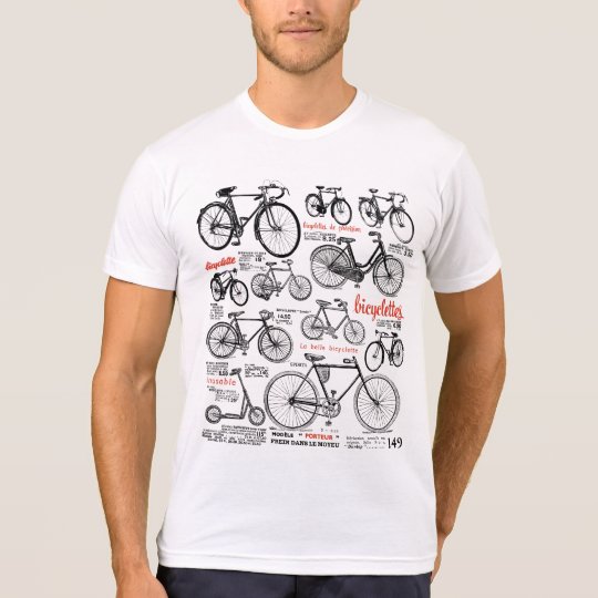 Vintage French Bicycle Catalog Ad Design T-Shirt