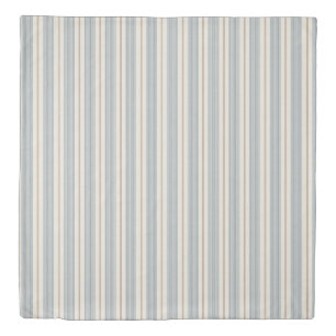 Vintage French Blue & Brown - Neutral Farmhouse Duvet Cover