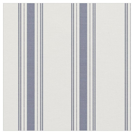 Vintage French Blue Fabric Ticking