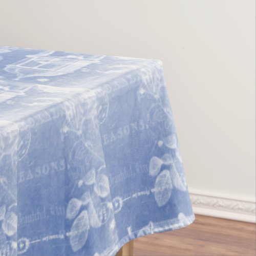 Vintage_French_Blue__Postcard_Birdcage Tablecloth