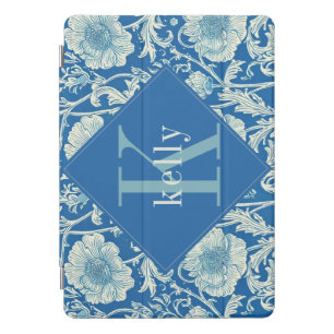 Vintage French Blue William Morris Monogram iPad Pro Cover