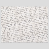 Vintage French Bordeaux Jardin Handwritten Script
