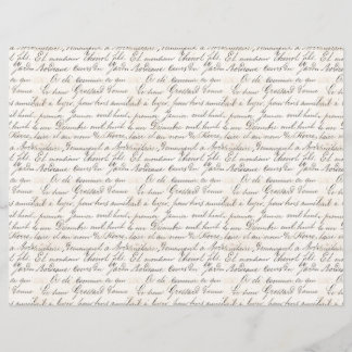 Vintage French Bordeaux Jardin Handwritten Script