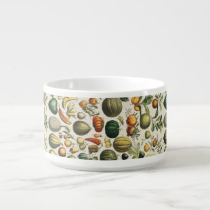 Vintage French Botanical Fruit Poster Art Bowl