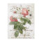 Vintage French Botanical rose postcard