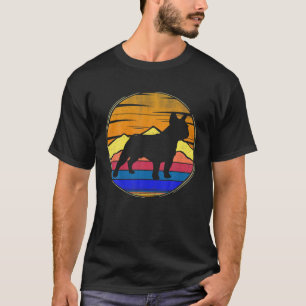 Vintage French Bulldog Retro Sunset Pets Dog Lover T-Shirt