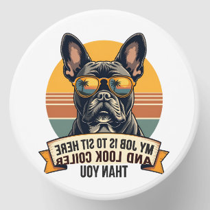 Vintage French Bulldog Sunglasses My Job Is To Sit Mini Candle Favors