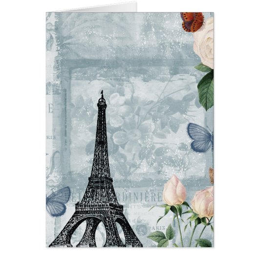 Vintage French Butterflies and Roses (Front)