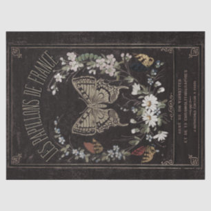 Vintage French Butterfly Decoupage Tissue Paper