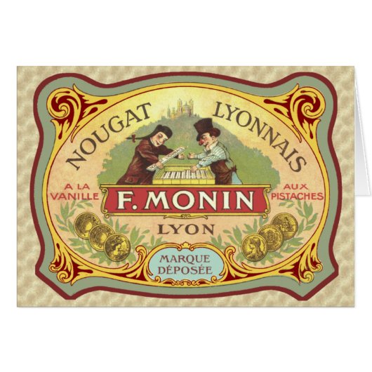 Vintage French Candy Label Cards (Front Horizontal)