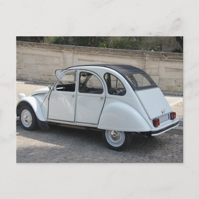 Vintage French car Postcard (Front)