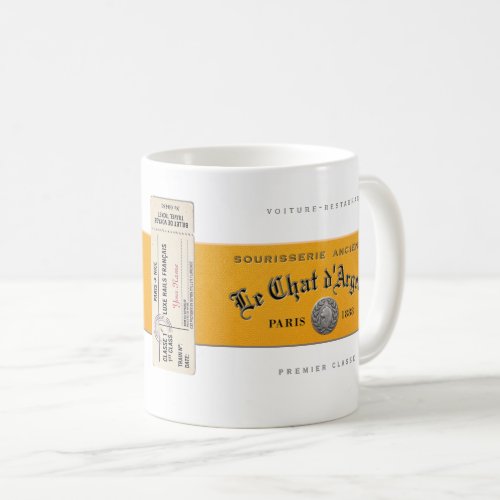 Vintage French Ceramic Mug – Le Chat d'Argent