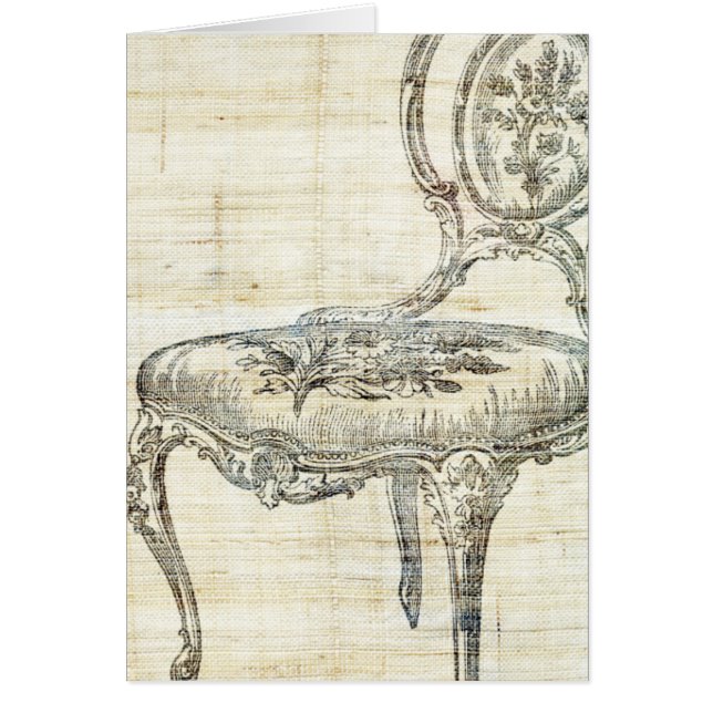 Vintage French Chair 2 Cards (Front)