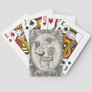 Vintage French chair deck of cards
