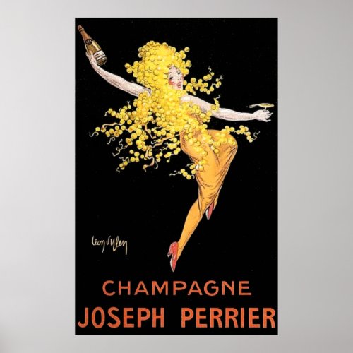Vintage French Champagne Poster