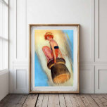 Vintage French Champagne Poster 1930s Flapper<br><div class="desc">Retro vintage Champagne poster from the 1930s. An illustration of a girl flying on a Champagne Cork! 
HQ-quality restored advertising print. Perfect for your home,  bedroom,  apartment,  dining room,  office,  garage,  bar,  restaurant,  dorm,  kitchen or as an addition to a gallery wall!  T</div>