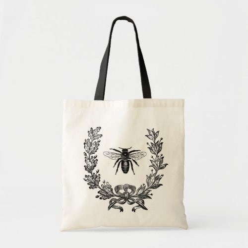 Vintage French Chic Honey Bee Tote Bag