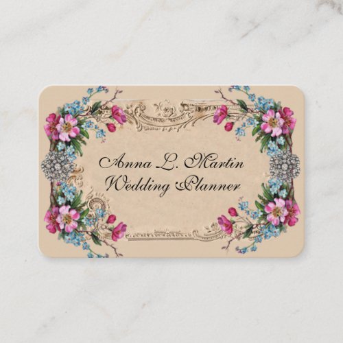 Vintage French Country Garden Business Card