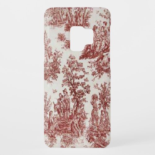 Vintage French Country Red Toile Samsung Galaxy_S2 Case_Mate Samsung Galaxy S9 Case