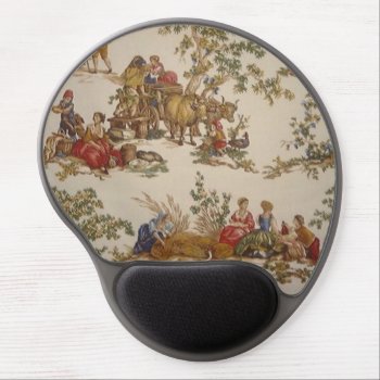 Vintage French Country Toile Gel Mousepad by Vintage_Victorican at Zazzle