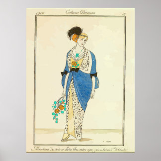 Vintage French Dress Ad Poster