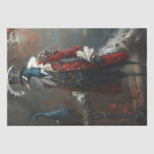 Vintage French Dressed Peacock Decoupage Tissue Paper