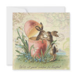 Vintage French Easter bunnies Holiday Card Vintage French Easter bunnies Holiday Card