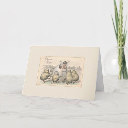 Vintage French Easter Joyeuses Pques Card