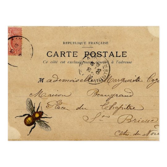 Vintage French Ephemera Postcard