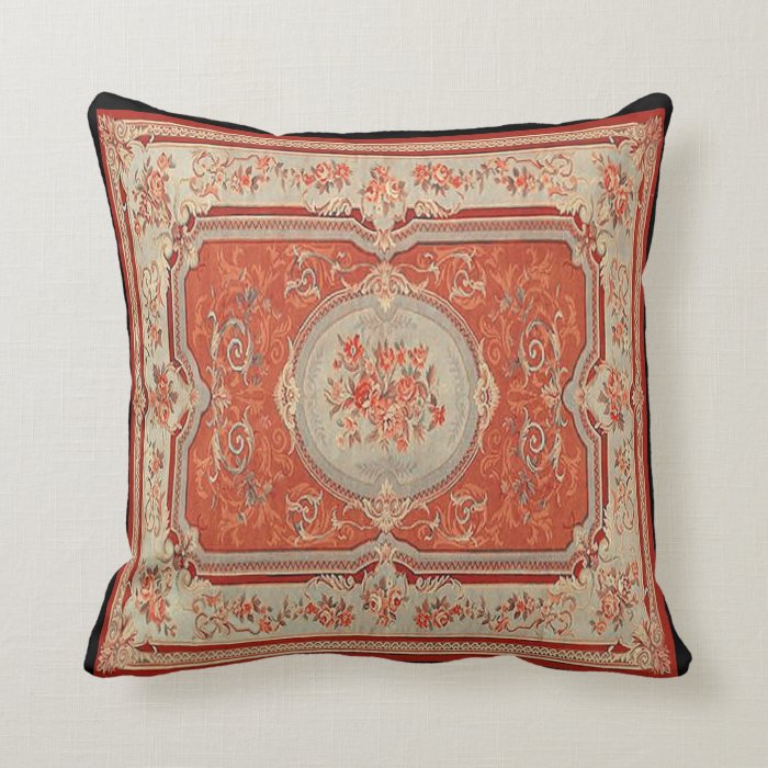Vintage French Fabric Panel Pillow