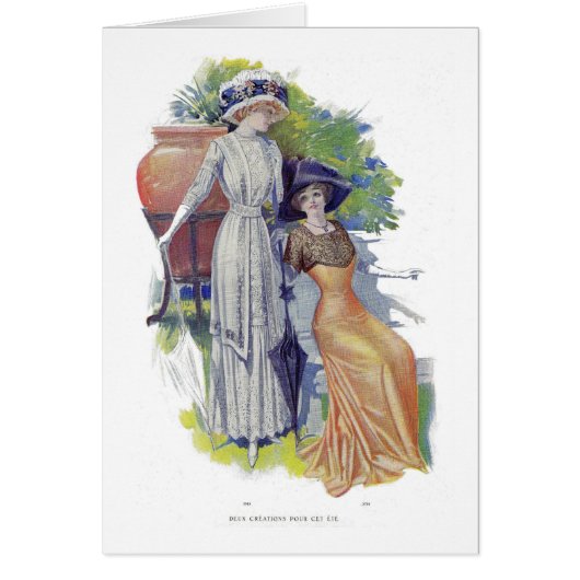 Vintage French Fashion from 1910 (Front)