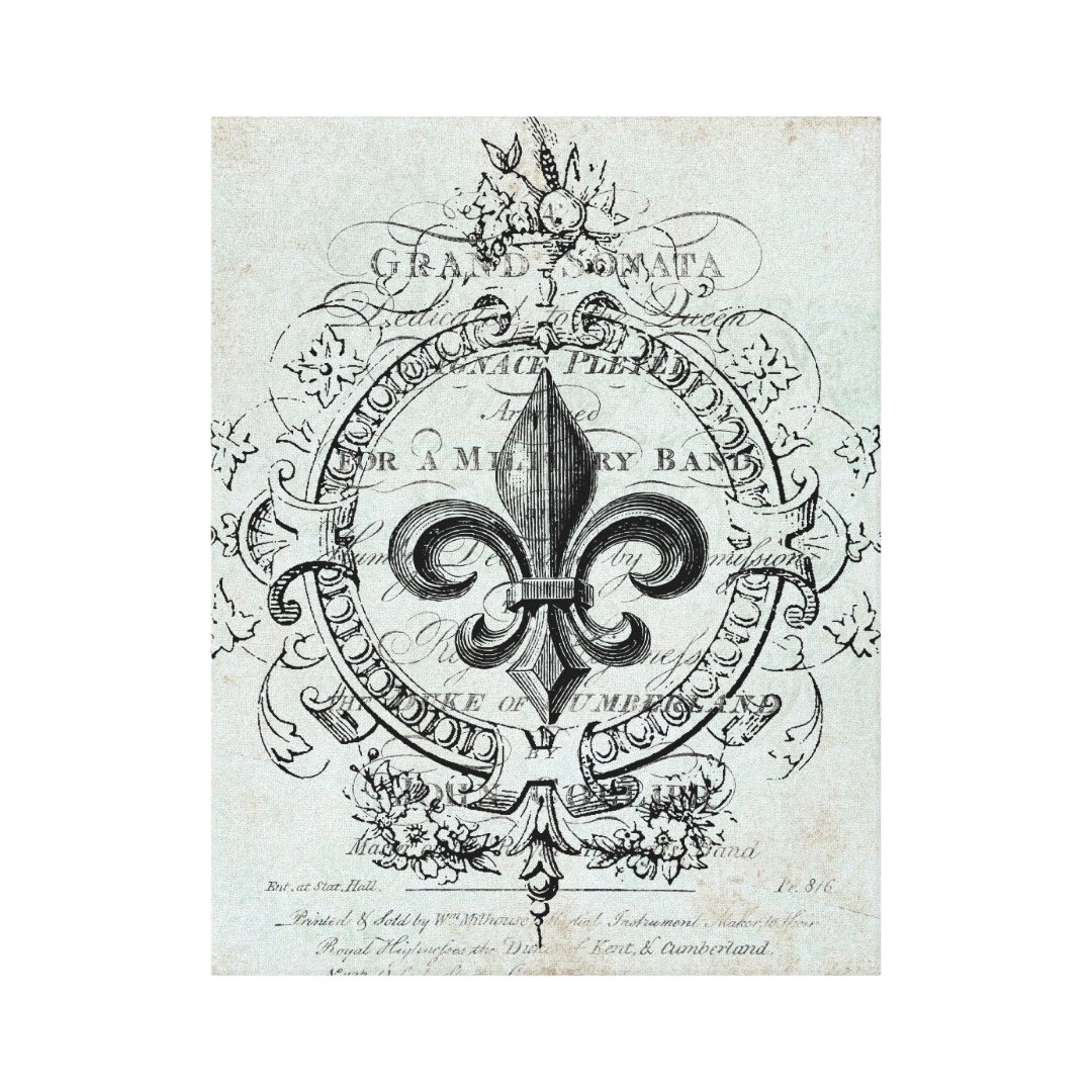 Produktbild von Fleur De Lis Stencil - Alloverpaper Vintage French Fleur De LYS