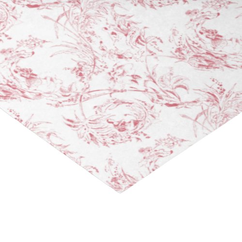 Vintage French Floral Fantasy Toile_Pink Tissue Paper
