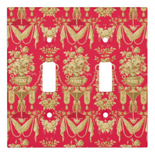 VINTAGE FRENCH FLORAL PATTERN ,FLOWER VASES,ROSES LIGHT SWITCH COVER